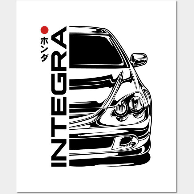 Integra DC5 Type R Front View Wall Art by idrdesign